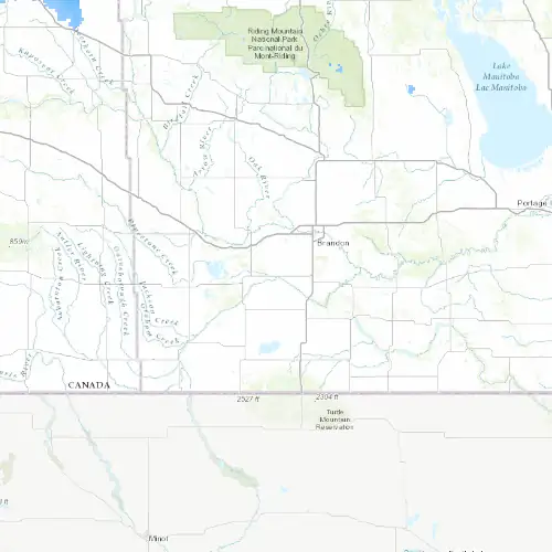 Radar near Souris at now — 11:54 pm CDT, Fri Jul 10