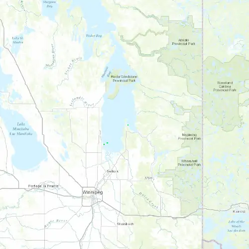Radar near Victoria Beach at now — 12:00 am CDT, Sat Jul 11