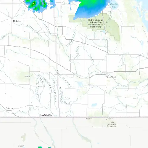 Radar near Virden at now — 1:00 am CDT, Sat Jul 11
