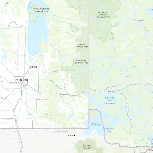 Radar near Whiteshell at now — 11:48 pm CDT, Fri Jul 10