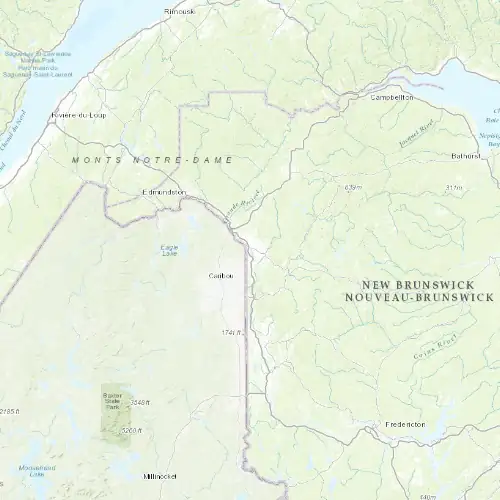 Radar near Grand Falls at now — 2:00 am ADT, Sat Jul 11