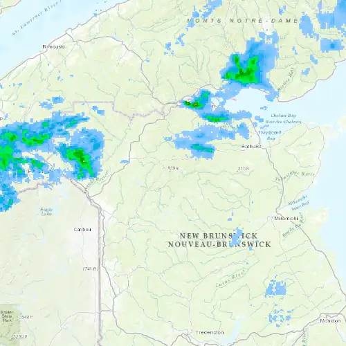 Radar near Mount Carleton (Provincial Park) at now — 12:06 am ADT, Tue Sep 8