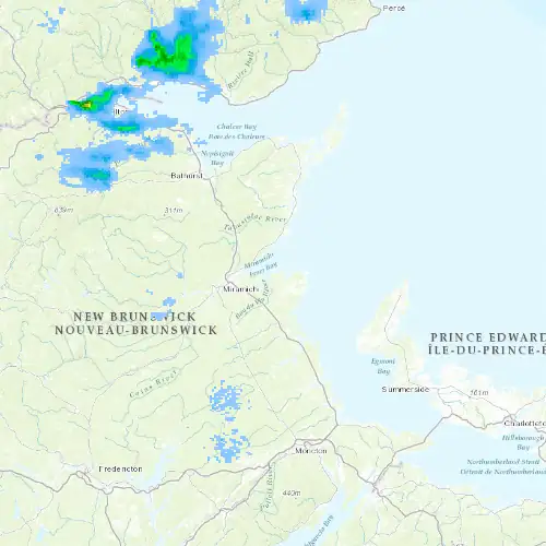 Radar near Point Escuminac at now — 12:00 am ADT, Tue Sep 8