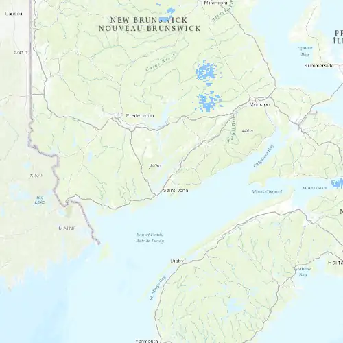 Radar near Quispamsis at now — 12:00 am ADT, Tue Sep 8