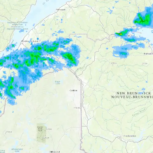 Radar near St. Leonard at now — 12:00 am ADT, Tue Sep 8