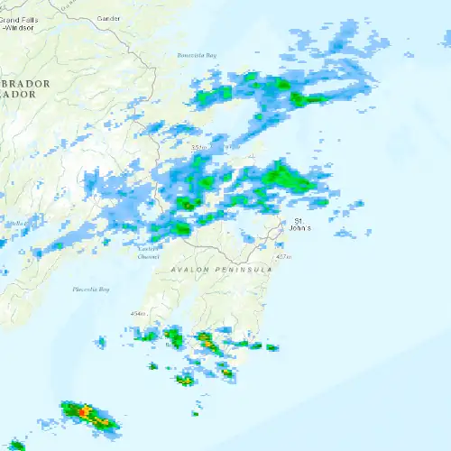 Radar near Bay Roberts at now — 2:30 am NDT, Sat Jul 11