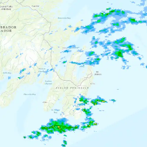 Radar near Bay Roberts at now — 3:36 am NDT, Sat Jul 11