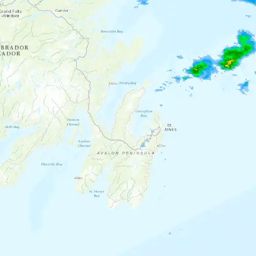 Radar near Bay Roberts at now — 12:30 am NDT, Tue Sep 8