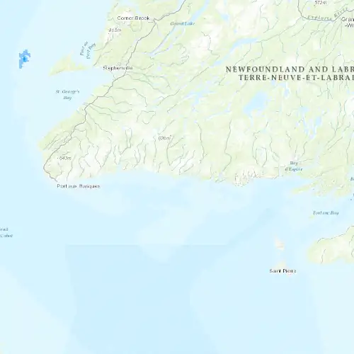 Radar near Burgeo at now — 3:30 am NDT, Sat Jul 11