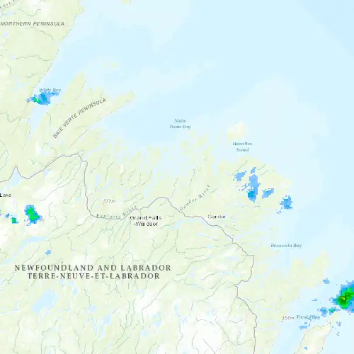 Radar near Campbellton at now — 12:30 am NDT, Tue Sep 8