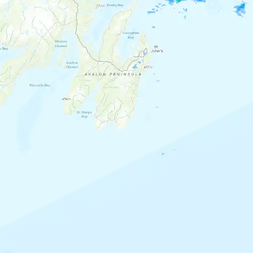 Radar near Cape Race at now — 12:30 am NDT, Tue Sep 8