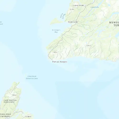 Radar near Channel-Port aux Basques at now — 2:30 am NDT, Sat Jul 11
