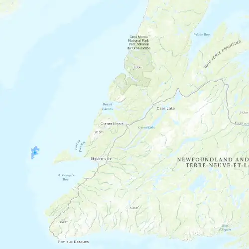 Radar near Corner Brook at now — 3:30 am NDT, Sat Jul 11