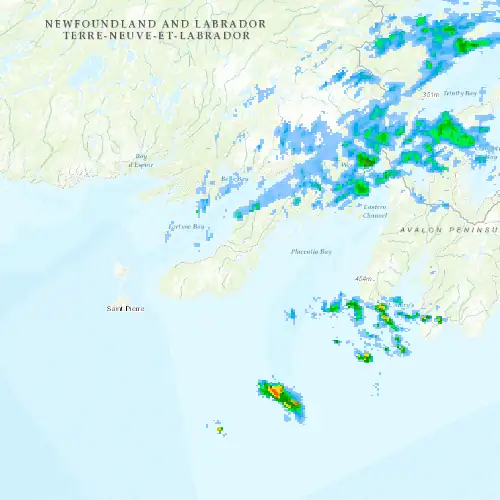 Radar near Marystown at now — 2:24 am NDT, Sat Jul 11