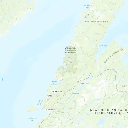 Radar near Rocky Harbour at now — 2:30 am NDT, Sat Jul 11