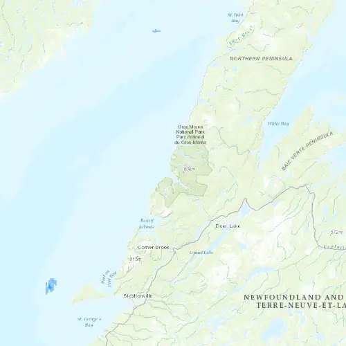 Radar near Rocky Harbour at now — 3:36 am NDT, Sat Jul 11