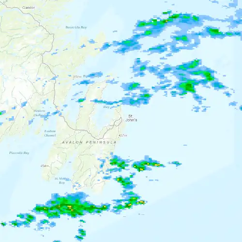 Radar near St. John's at now — 3:36 am NDT, Sat Jul 11