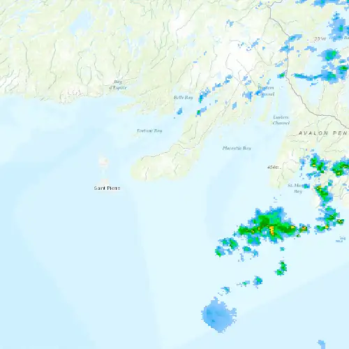 Radar near St. Lawrence at now — 3:30 am NDT, Sat Jul 11