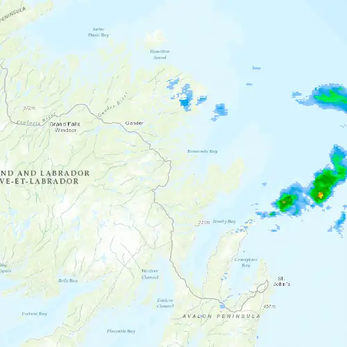 Radar near Terra Nova (National Park) at now — 12:36 am NDT, Tue Sep 8