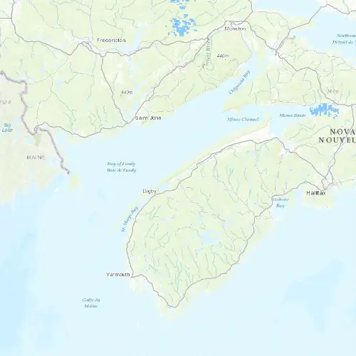 Radar near Annapolis Royal at now — 12:00 am ADT, Tue Sep 8