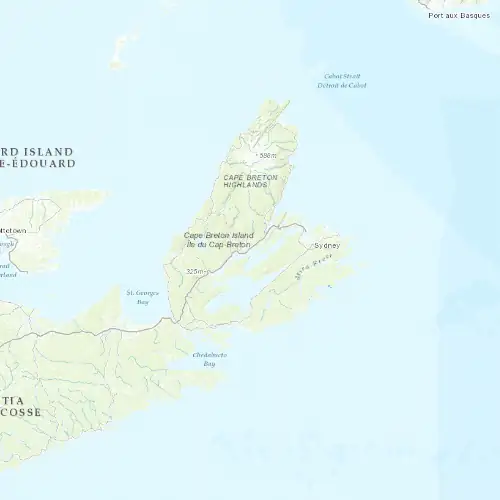 Radar near Baddeck at now — 1:48 am ADT, Sat Jul 11