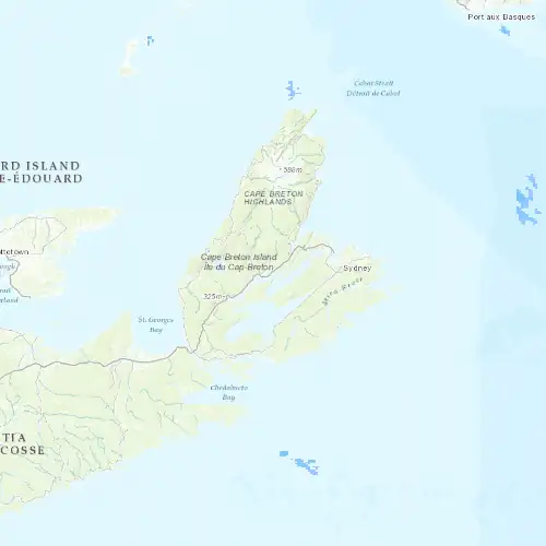 Radar near Baddeck at now — 12:00 am ADT, Tue Sep 8