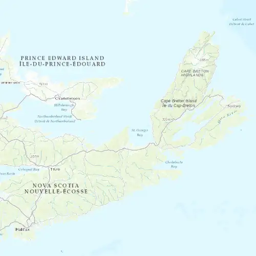 Radar near Cape George at now — 2:00 am ADT, Sat Jul 11