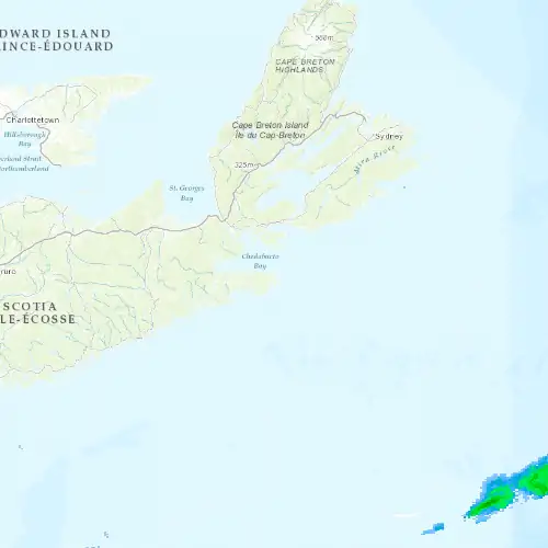 Radar near Hart Island at now — 2:00 am ADT, Sat Jul 11