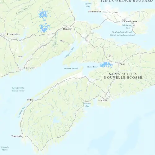 Radar near Kentville at now — 12:00 am ADT, Tue Sep 8