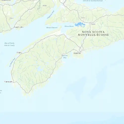 Radar near Lunenburg at now — 12:00 am ADT, Tue Sep 8