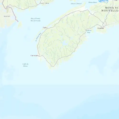 Radar near Shelburne at now — 12:00 am ADT, Tue Sep 8