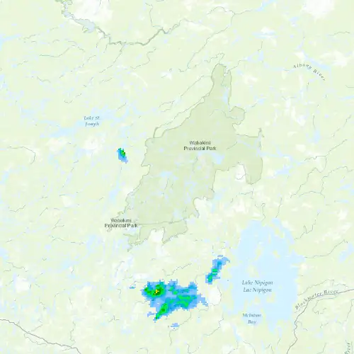 Radar near Armstrong at now — 12:48 am EDT, Sat Jul 11