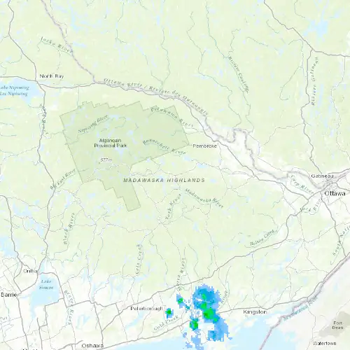 Radar near Barry's Bay at now — 1:00 am EDT, Sat Jul 11