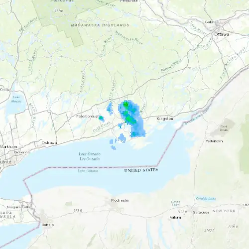 Radar near Belleville at now — 12:48 am EDT, Sat Jul 11