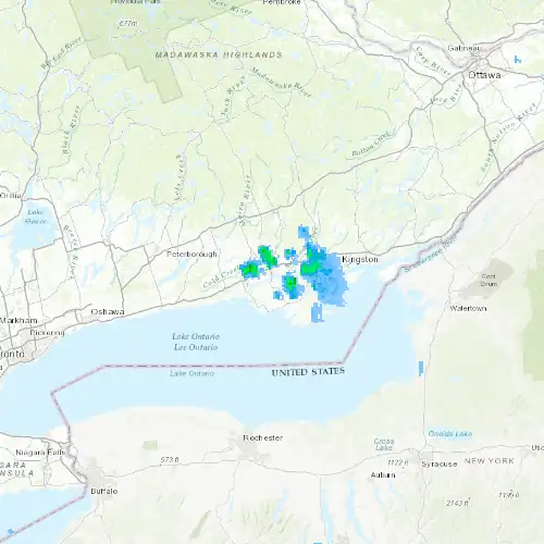 Radar near Belleville at now — 2:00 am EDT, Sat Jul 11