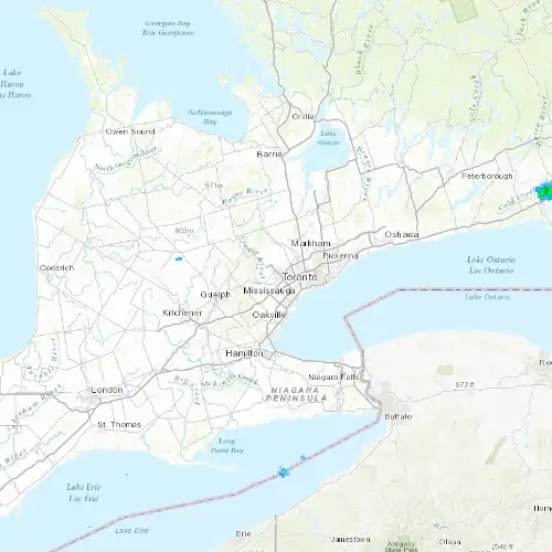 Radar near Brampton at now — 2:00 am EDT, Sat Jul 11