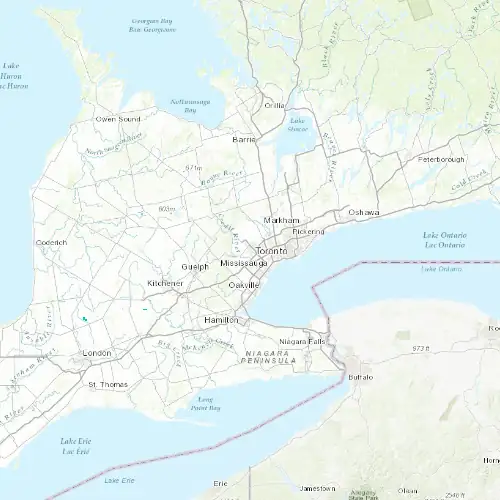 Radar near Brampton at now — 11:00 pm EDT, Mon Sep 7