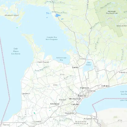 Radar near Collingwood at now — 11:00 pm EDT, Mon Sep 7