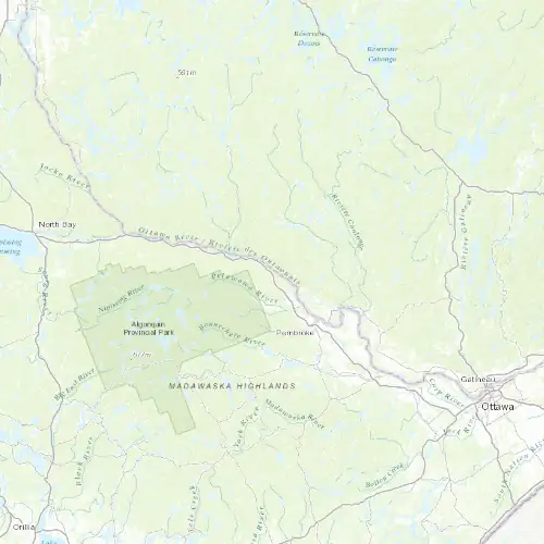 Radar near Deep River at now — 12:48 am EDT, Sat Jul 11