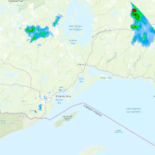 Radar near Dorion at now — 12:48 am EDT, Sat Jul 11