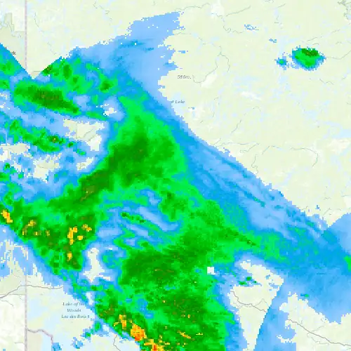 Radar near Ear Falls at now — 10:00 pm CDT, Mon Sep 7