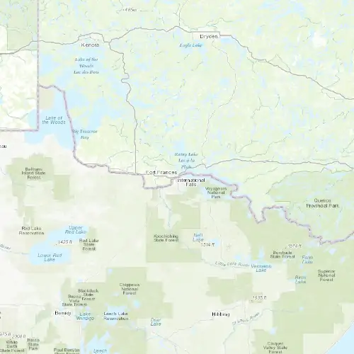 Radar near Fort Frances at now — 1:06 am CDT, Sat Jul 11