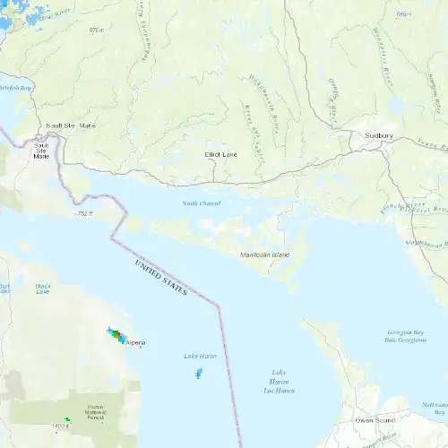 Radar near Gore Bay at now — 2:06 am EDT, Sat Jul 11