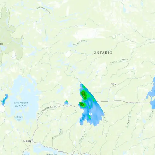 Radar near Greenstone (Nakina) at now — 1:00 am EDT, Sat Jul 11