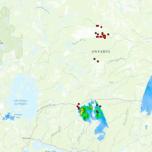 Radar near Greenstone (Nakina) at now — 2:12 am EDT, Sat Jul 11