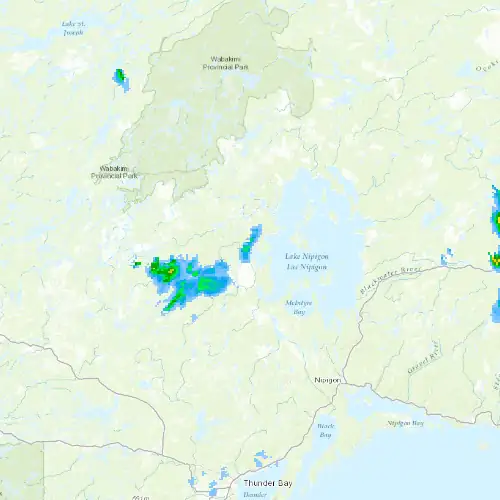Radar near Gull Bay at now — 12:54 am EDT, Sat Jul 11