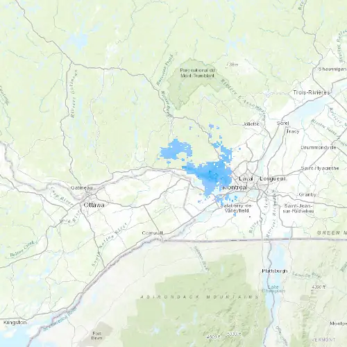Radar near Hawkesbury at now — 1:00 am EDT, Sat Jul 11