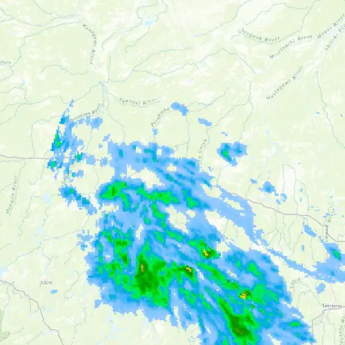 Radar near Hearst at now — 11:00 pm EDT, Mon Sep 7