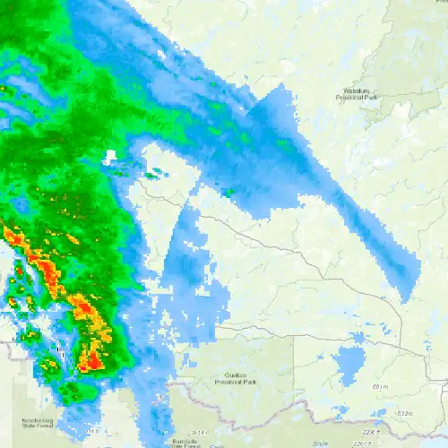 Radar near Ignace at now — 10:54 pm EDT, Mon Sep 7