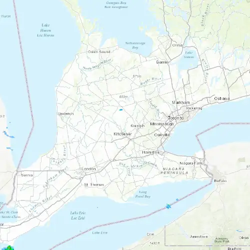 Radar near Kitchener-Waterloo at now — 2:00 am EDT, Sat Jul 11